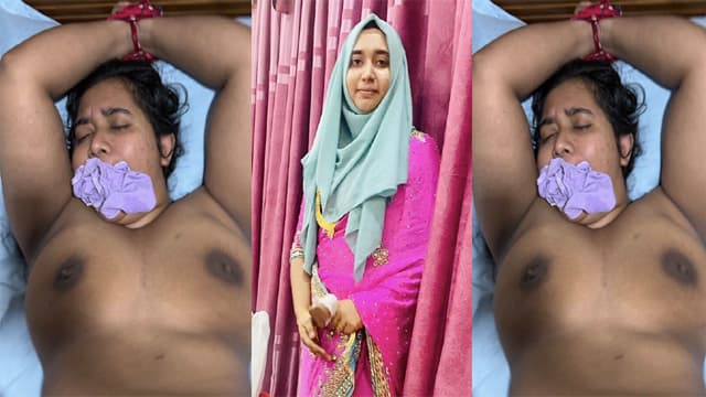 Desi Chubby Hijabi Bhabhi Bondage Hand Fucking