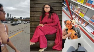 Desi Paki Horny GF Peesing and Drinking Her own Milk Flashing Nudes in Public mms